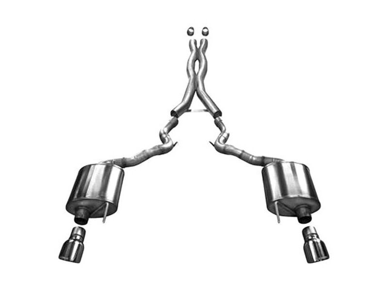 Corsa 14342 Xtreme Dual Rear Exit Exhaust with Polished Tip for 2015-2017 Mustang GT Convertible 5.0