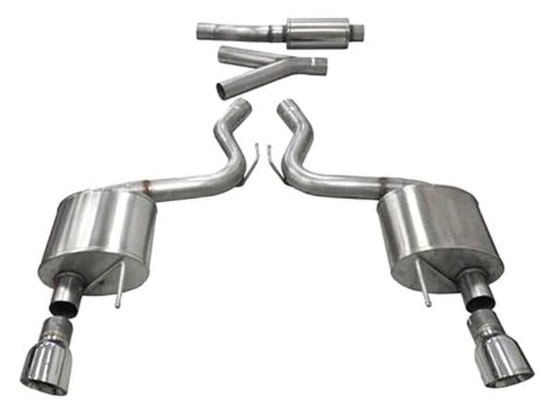 Corsa 14343 Sport 3" Cat-Back Exhaust Dual Rear Exit Polished Tips for 2015-17 Mustang EcoBoost 2.3T