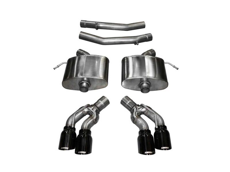 Corsa 14357BLK Sport Axle-Back Exhaust with Black Tip for 2016-2019 Cadillac CTS-V 6.2