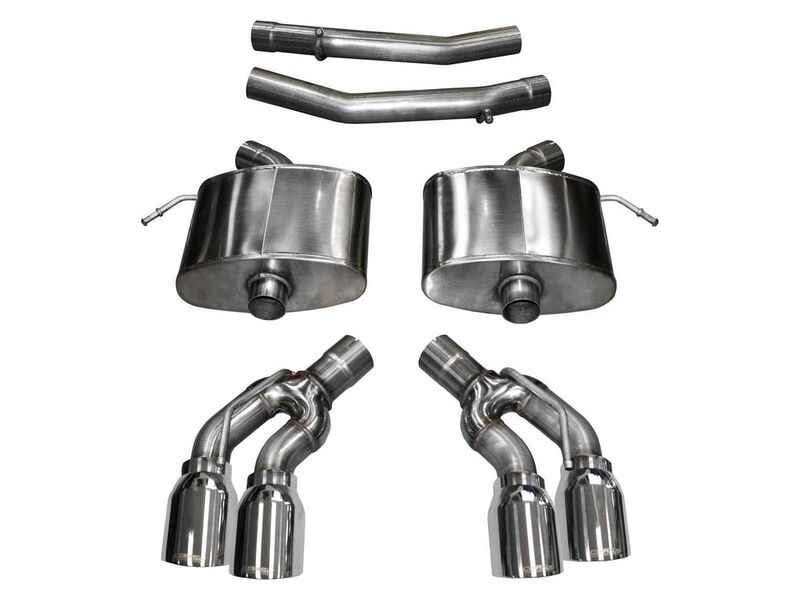Corsa 14358 Xtreme 2.75-Inch Axle-Back Exhaust with Polished Tips for 2016-2019 Cadillac CTS-V 6.2