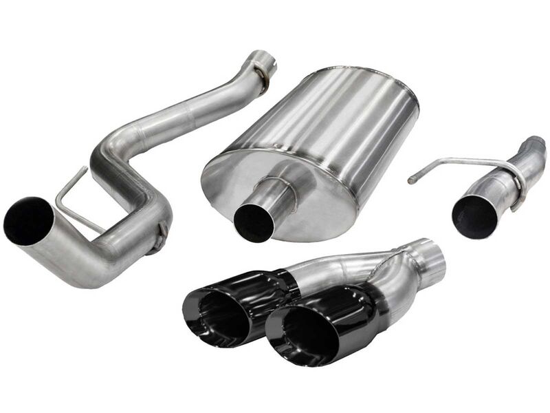 Corsa 14392BLK Sport Cat-Back Exhaust with Black Tip for 2011-2014 Ford F-150 EcoBoost 3.5L V6