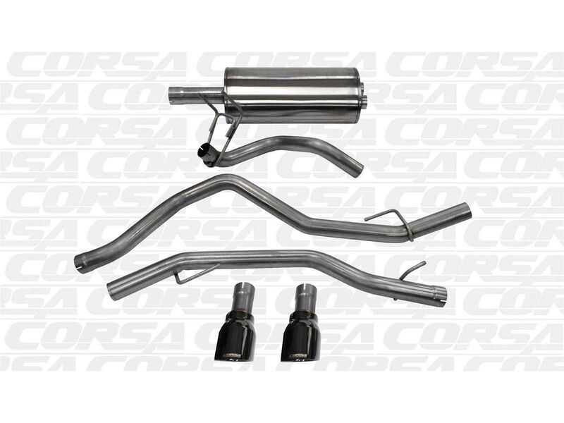 Corsa 14405BLK Sport Cat-Back Exhaust for 2009-2018 Ram 1500 4.7L/5.7 Quad/Crew Cab/Short Bed