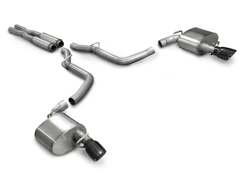 Corsa 14440BLK Xtreme Cat-Back Exhaust with Black Tip for 2005-2010 Dodge Charger SRT-8 6.1