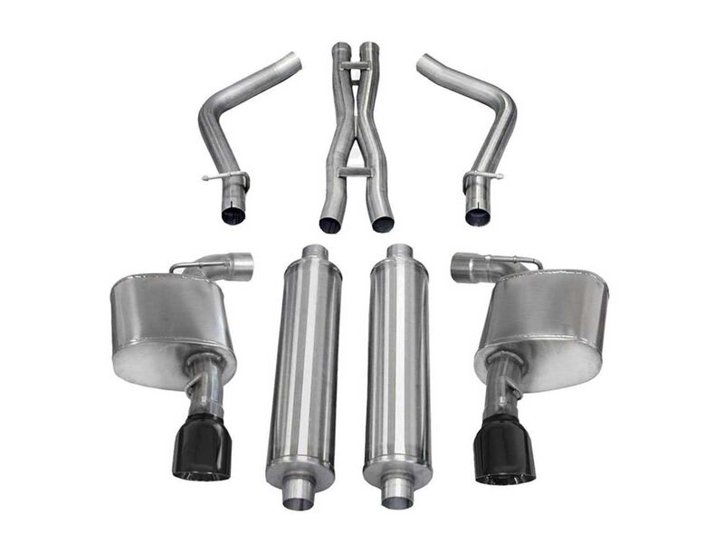 Corsa 14464BLK Xtreme Cat-Back Exhaust with Black Tip for 2012-2014 Dodge Charger SRT-8 6.4