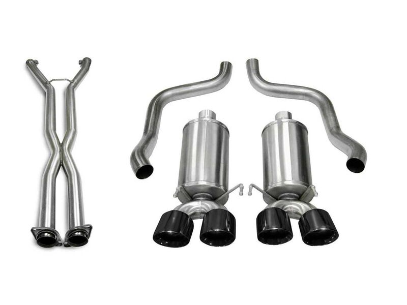 Corsa 14469CB4BLK Xtreme Axle-Back Exhaust for 2005-2007 Corvette C6 6.0