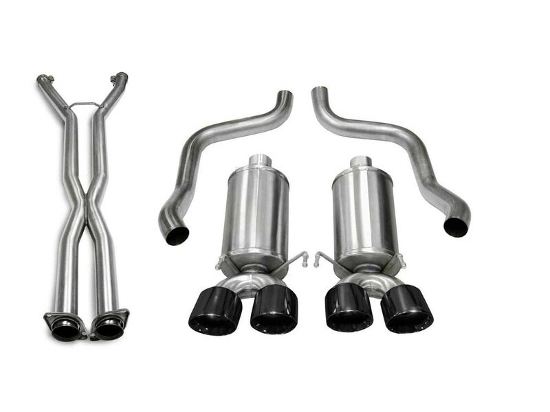 Corsa 14469CB6BLK Xtreme Axle-Back Exhaust for 2005-2007 Corvette C6 6.0