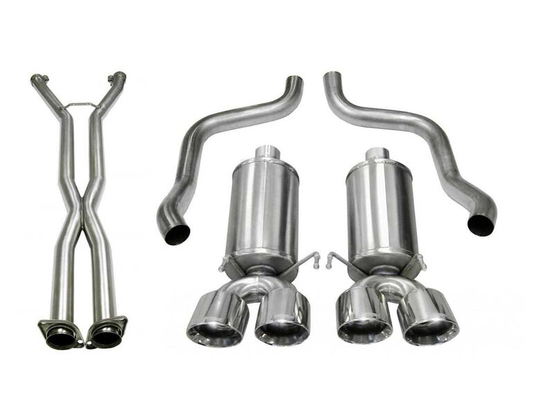 Corsa 14470CB Xtreme Axle-Back Exhaust with Dual 3.5-inch Tips for 2009-2013 Corvette C6 6.2