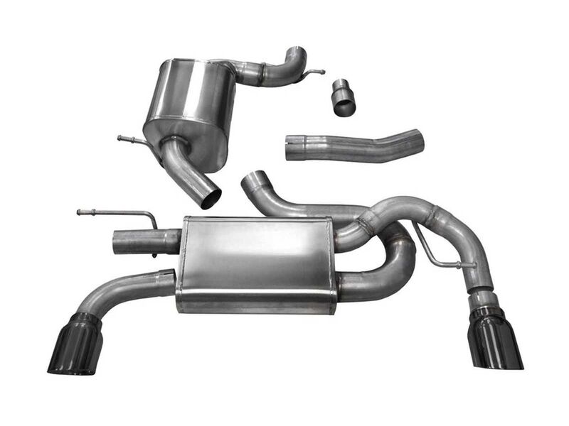 Corsa 14491BLK Touring 3" Cat-Back Exhaust Dual Rear Exit for 2010-2014 Volkswagen GTI Mk6