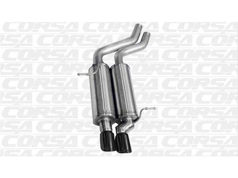 Corsa 14559BLK Sport Axle-Back Exhaust with Black Tip for 2001-2006 BMW 325i/ci Convertible E46