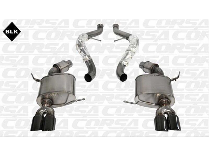 Corsa 14569BLK Sport Cat-Back Exhaust with Black Tip for 2008-2012 BMW M3 E90 Sedan