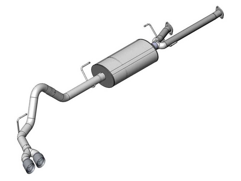 Corsa 14577 Sport Cat-Back Exhaust with Polished Tip for 2007-2008 Tundra Double Cab/Crew Max 5.7