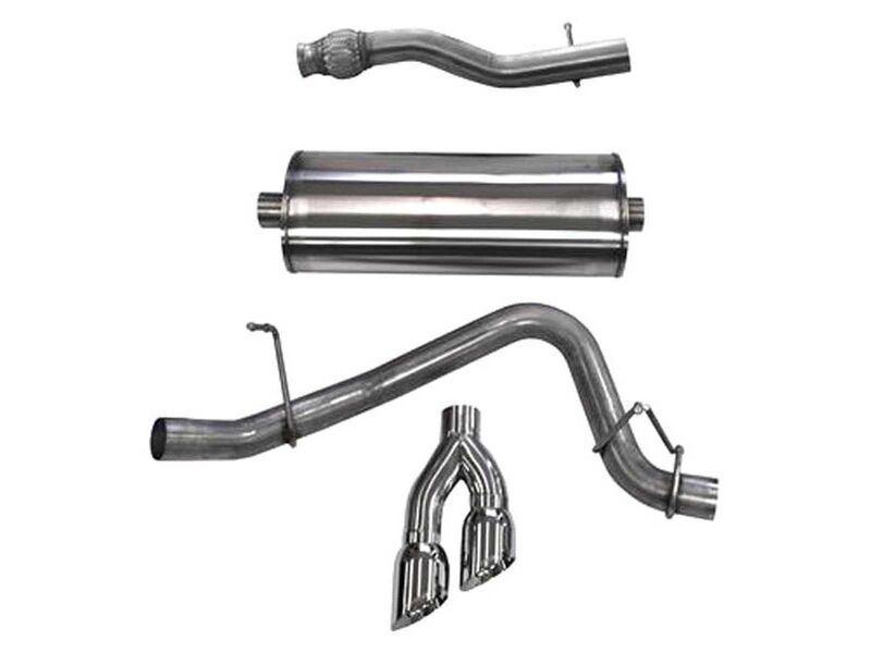 Corsa 14748 Sport 3" Cat-Back Exhaust Twin 4" Polished Tips for 2015-2020 Suburban/Yukon XL 1500 5.3