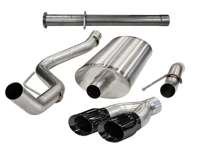 Corsa 14759BLK Axle-Back Exhaust with Black Tip for 2011-2014 Ford F-150 Raptor 6.2 133in Wheelbase