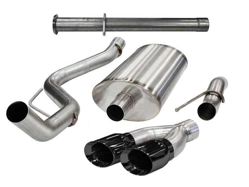 Corsa 14760BLK Axle-Back Exhaust with Black Tip for 2011-2014 Ford F-150 Raptor 6.2 145in Wheelbase