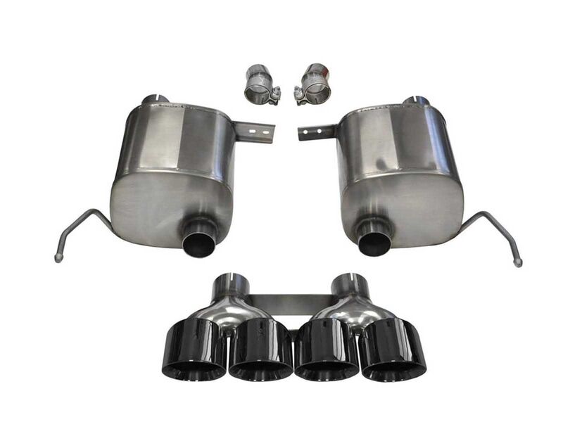 Corsa 14764BLK Sport 2.75" Valve-Back Black Sport Exhaust for 2014-2019 Corvette C7 Coupe 6.2