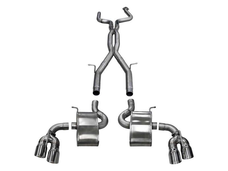 Corsa 14770 Xtreme+ 2.75" Cat-Back Exhaust with Twin 4" Polished Tips for 2016-2024 Camaro SS 6.2