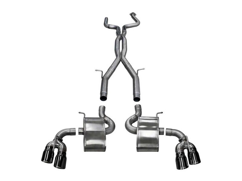 Corsa 14770BLK Xtreme+ 2.75" Cat-Back Exhaust with Twin 4" Black Tips for 2016-2024 Camaro SS 6.2