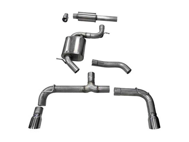 Corsa 14834 Sport 3-Inch Cat-Back Exhaust Dual Rear Exit for 2014-2016 Volkswagen GTI Mk7