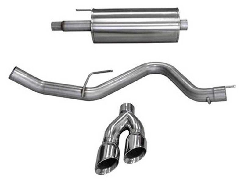 Corsa 14836 Sport Single Side Dual 4" Tips Cat-Back Exhaust for 2015-2020 F150 3.5T Super Crew Cab