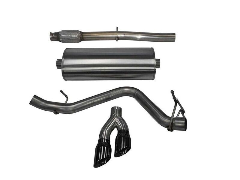 Corsa 14848BLK Touring 3" Single Side Exit Cat-Back Exhaust Black Tip for 2014-17 Silverado 5.3 CCSB