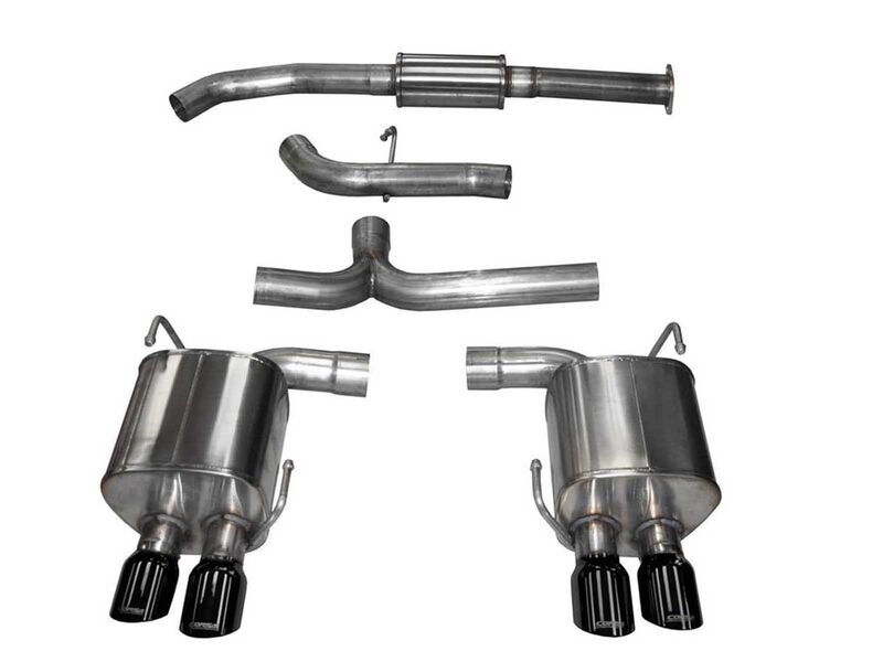 Corsa 14857BLK Sport Cat-Back Exhaust Black Quad 3.5-inch Tips for 2015-2021 Subaru WRX