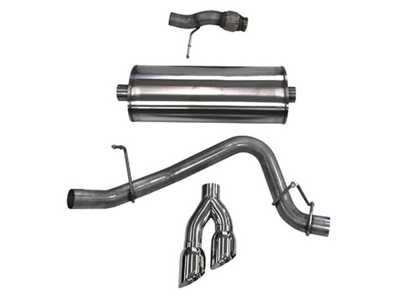 Corsa 14859 Sport Cat-Back Exhaust Sport 3" Single Side Twin Polished Tips for 2015-2020 Tahoe/Yukon