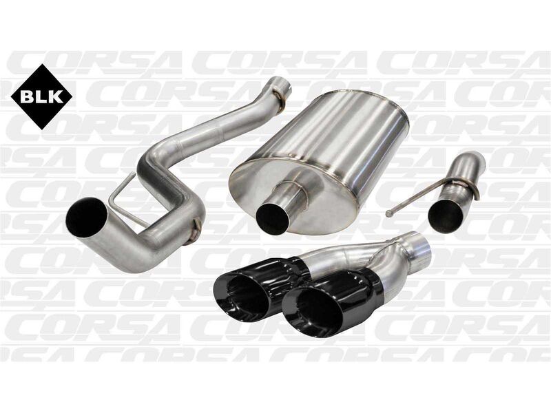 Corsa 14864BLK Sport Cat-Back Exhaust with Black Tip for 2012-2025 Scion FRS / Subaru BRZ