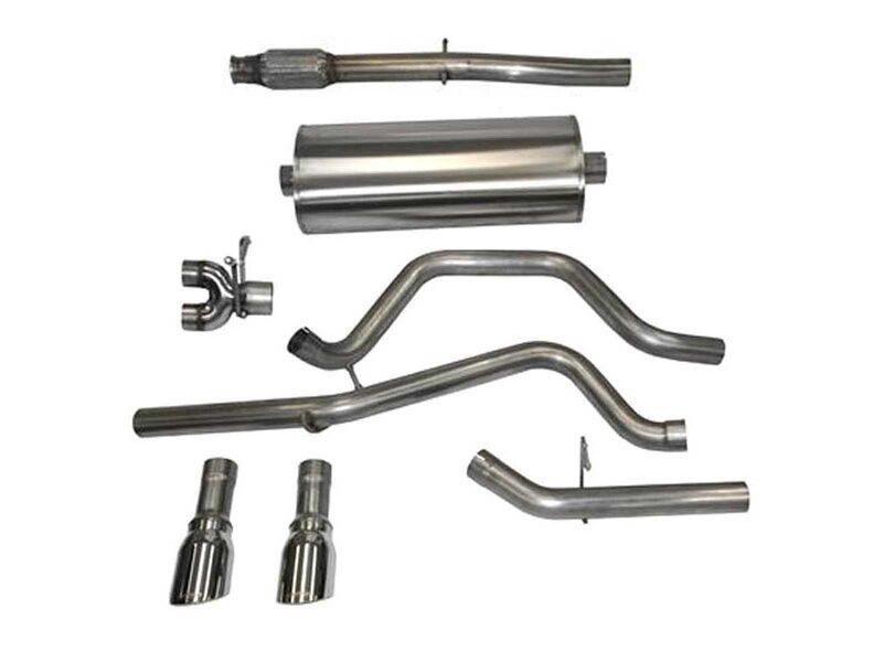 Corsa 14870 Sport Cat-Back Exhaust with Polished Tip for 2014-2019 GM 1500 Crew Cab/Std. Bed 5.3