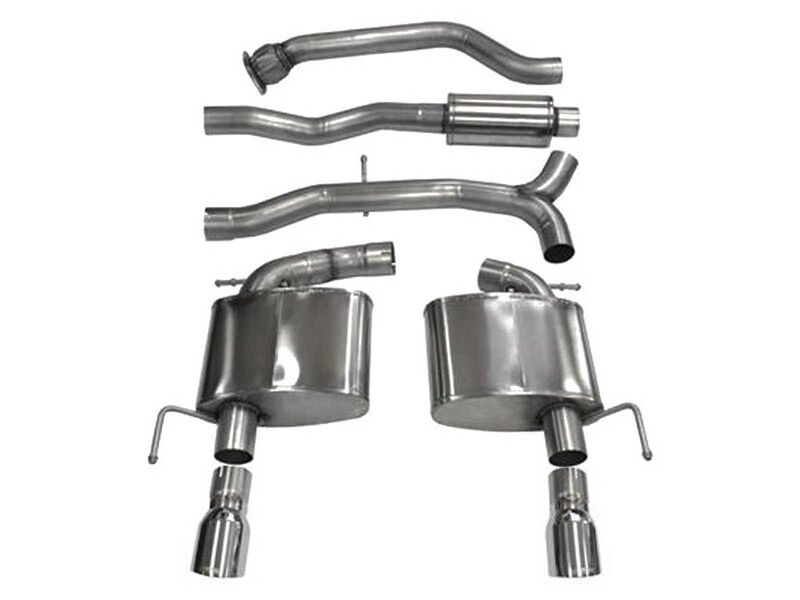 Corsa 14888 Sport Cat-Back Exhaust with Dual Exit Polished Tip for 2013-2019 ATS Sedan 2.0 A/T