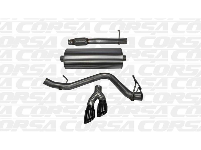 Corsa 14904BLK Sport Cat-Back Exhaust with Black Tip for 2009-2009 Silverado CC/SB 1500 4.8