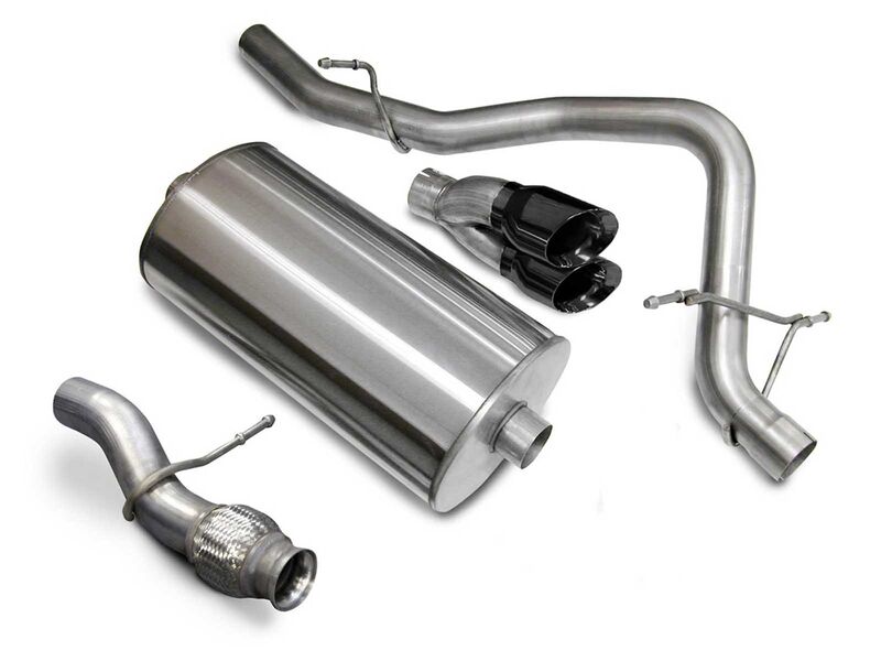 Corsa 14912BLK Sport Cat-Back Exhaust with Black Tip for 2009-2014 Chevrolet Tahoe 5.3