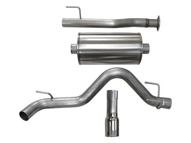 Corsa 14918 Sport Cat-Back Exhaust with Polished Tip for 2016-2023 Tacoma 3.5 Double Cab 5ft Bed