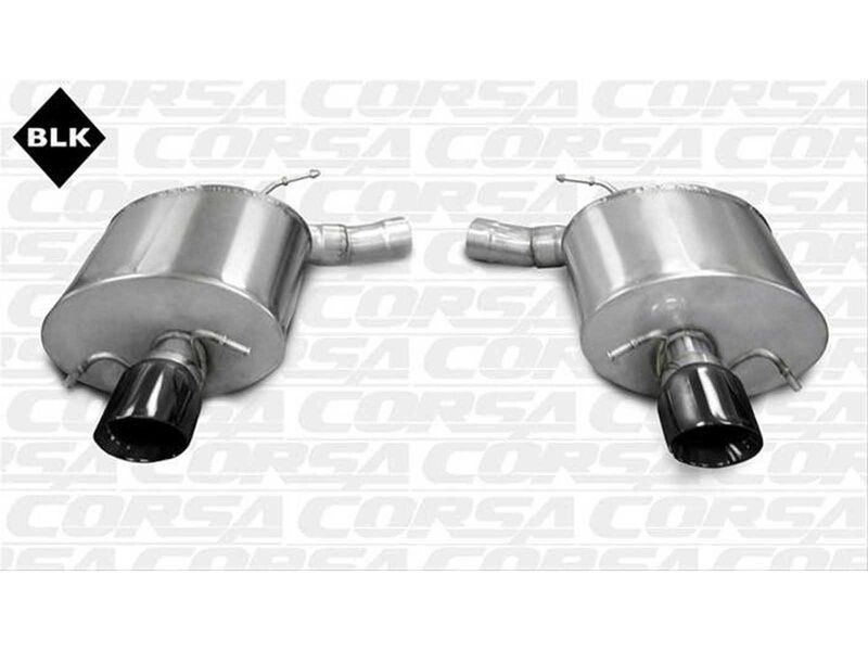 Corsa 14941BLK Sport Axle-Back Exhaust with Black Tip for 2009-2014 Cadillac CTS Sedan V 6.2
