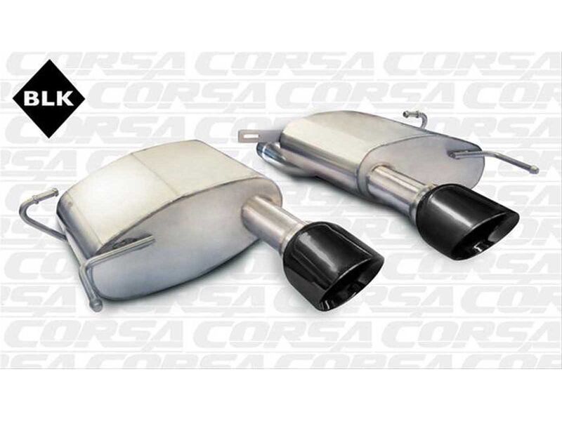 Corsa 14942BLK Sport Axle-Back Exhaust with Black Tip for 2011-2015 Cadillac CTS-V Coupe 6.2