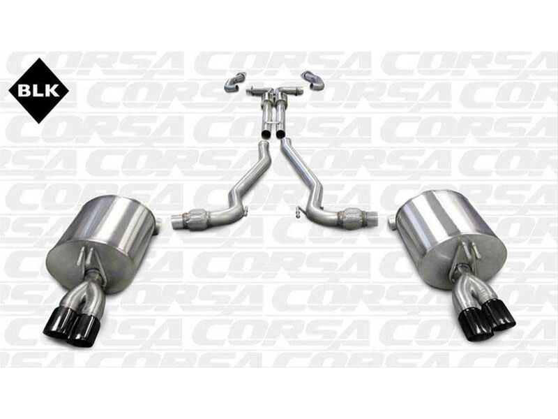 Corsa 14950BLK Sport Cat-Back Exhaust with Dual 3-Inch Black Tips for 2008-2009 Pontiac G8 GXP 6.0