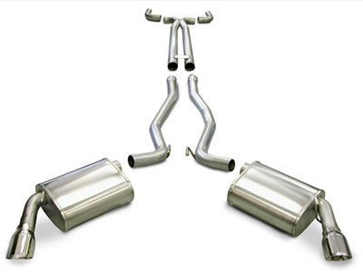 Corsa 14953 Sport Cat-Back Exhaust with 4.0" Pro-Series Tips for 2010-2015 Camaro V6