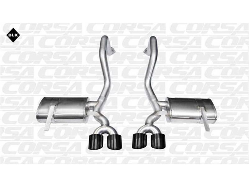 Corsa 14961BLK Xtreme Axle-Back Exhaust with Black Tip for 1997-2004 Corvette C5 Z06 5.7