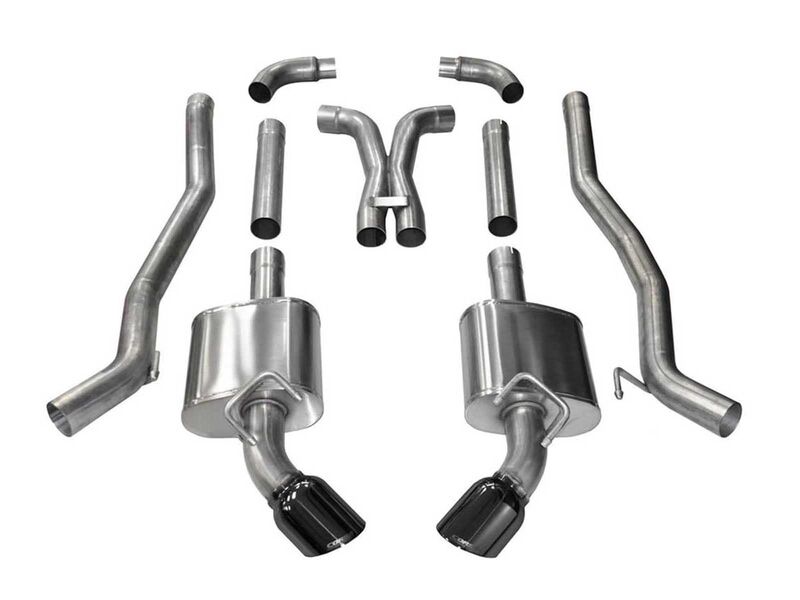Corsa 14968BLK Xtreme 3-Inch Cat-Back Exhaust with Black Tip for 2010-2015 Camaro SS 6.2 Manual 3in