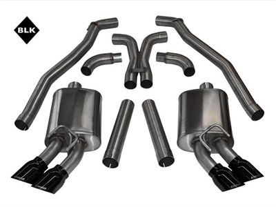 Corsa 14971BLK Sport Cat-Back Exhaust with 4" Black Pro-Series Tips for 2012-2015 Camaro ZL1
