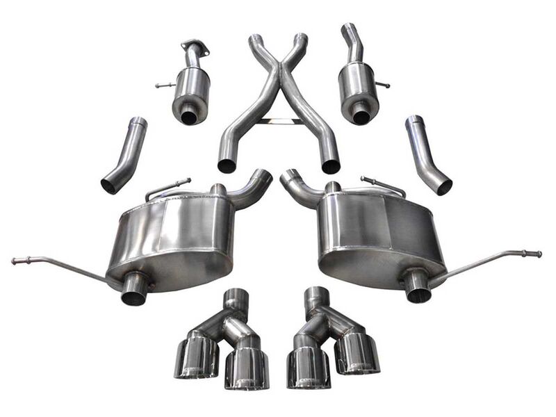 Corsa 14984 Sport Cat-Back Exhaust with Polished Tip for 2014-2021 Jeep Grand Cherokee 3.6