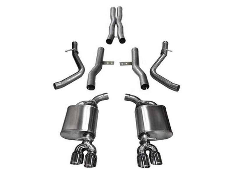 Corsa 14989 Xtreme Cat-Back Exhaust with 3.5" Polished Tips for 2015-2023 Challenger Hellcat