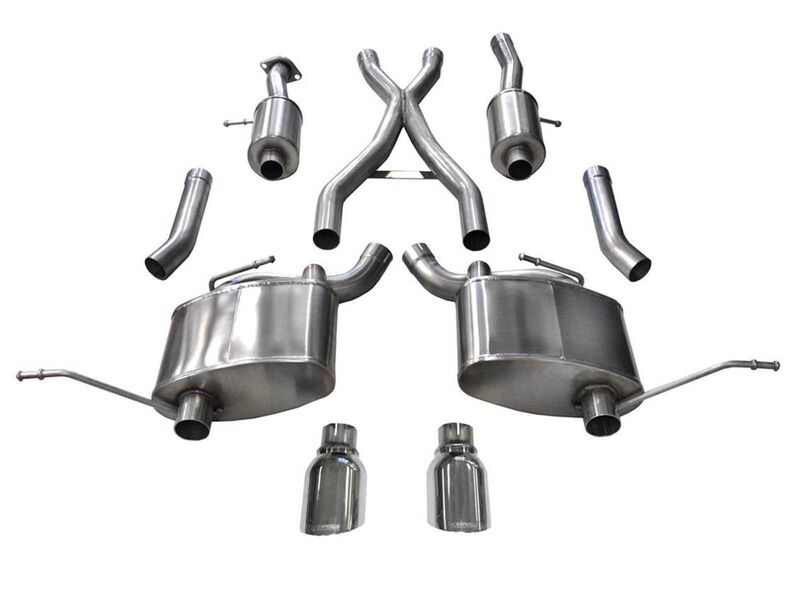 Corsa 14991 Sport 2.5" Dual Rear Exit Cat-Back Exhaust with Polished Tip for 2011-21 Grand Cherokee