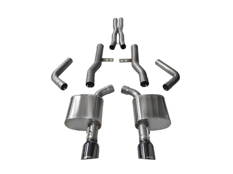 Corsa 14996BLK Xtreme Cat-Back Exhaust with Black Tip for 2015-23 Charger SRT / Scat Pack / R/T 6.4