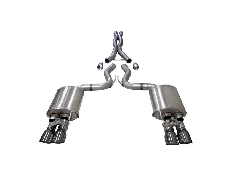 Corsa 21001GNM Sport 3" Cat-Back Exhaust System Dual Rear Exit for 2018-2023 Mustang GT Fastback 5.0