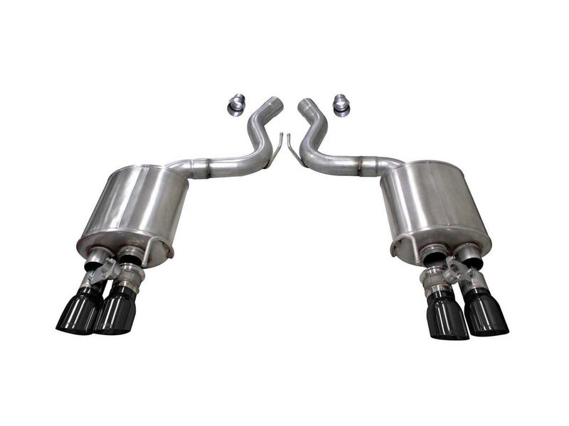 Corsa 21002BLK Sport 3" Sport Axle-Back Exhaust with Black Tip for 2018-2023 Mustang GT Fastback 5.0