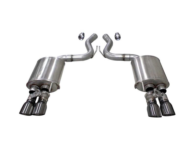 Corsa 21002GNM Sport 3" Sport Axle-Back Exhaust with 4" Tips for 2018-2023 Mustang GT Fastback 5.0