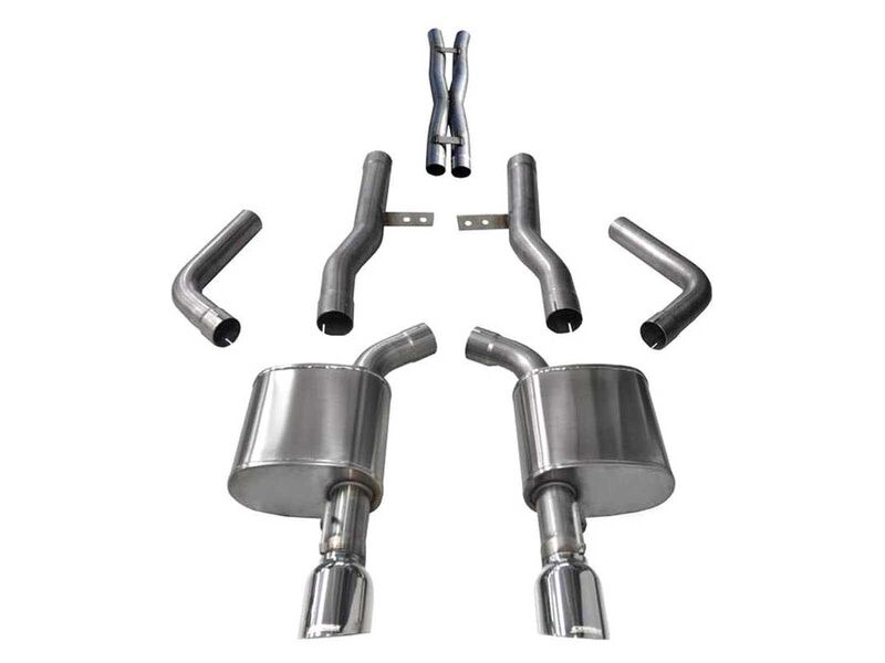 Corsa 21004 Xtreme Cat-Back Exhaust Dual Rear Exit with 4.5" Polished Tips for 2017-2020 Charger 5.7