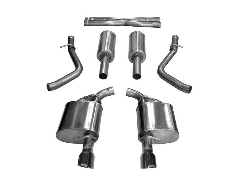Corsa 21004BLK Xtreme Cat-Back Exhaust Dual Rear Exit with 4.5" Black Tips for 2017-2020 Charger 5.7