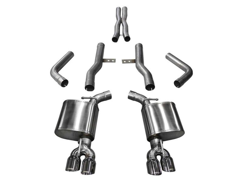 Corsa 21006 Xtreme Cat-Back Exhaust Dual Rear Exit with Polished Tips for 2017-2023 Challenger 5.7