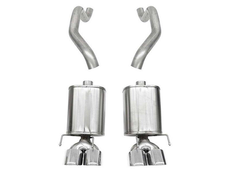 Corsa 21009 Sport Axle-Back Exhaust with Polished 4.5-inch Tips for 2005-2007 Corvette C6 6.0/6.2